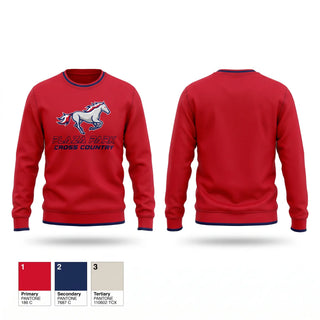 Crew Neck Sweatshirt, Plaza Park Pacers, Cross Country, Teamtime, Team time, sublimation, custom sports apparel, team uniforms, spirit wear, spiritwear, sports uniforms, custom shirts, team store, custom team store, fundraiser sports, apparel fundraiser
