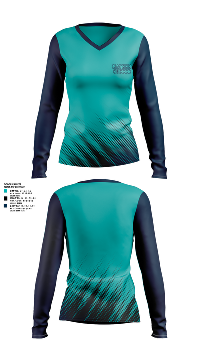 Mayhem 77452719 Women's Long Sleeve V-neck Shirt - 1
