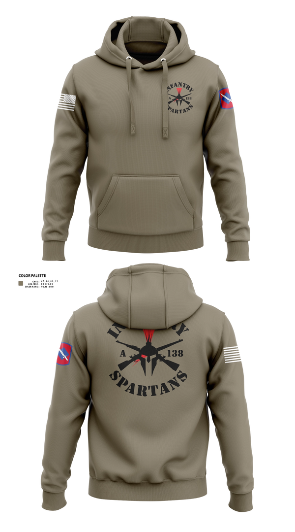 Hoodie, Alpha Company 1-138th Infantry Regiment, , Teamtime, Team time, sublimation, custom sports apparel, team uniforms, spirit wear, spiritwear, sports uniforms, custom shirts, team store, custom team store, fundraiser sports, apparel fundraiser