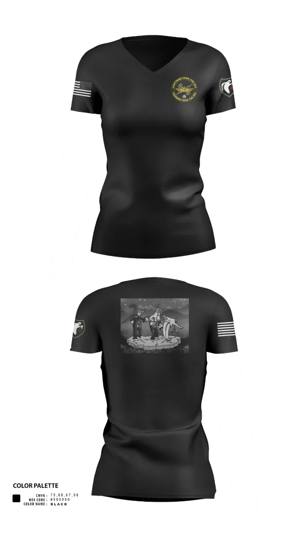 Womens Short Sleeve Vneck Shirt, 5th ANGLICO, , Teamtime, Team time, sublimation, custom sports apparel, team uniforms, spirit wear, spiritwear, sports uniforms, custom shirts, team store, custom team store, fundraiser sports, apparel fundraiser