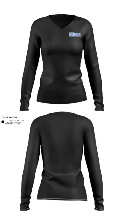 South Spartanburg Smoke 30147754 Women's Long Sleeve V-neck Shirt - 30