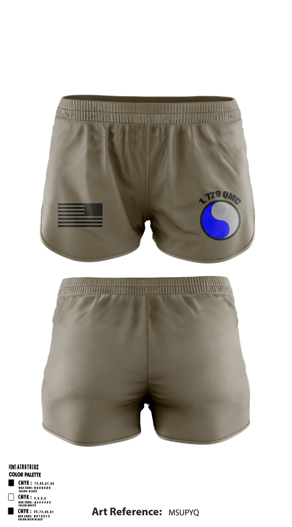 Ranger Panties, 729 Quarter Master Unit, Army, Teamtime, Team time, sublimation, custom sports apparel, team uniforms, spirit wear, spiritwear, sports uniforms, custom shirts, team store, custom team store, fundraiser sports, apparel fundraiser