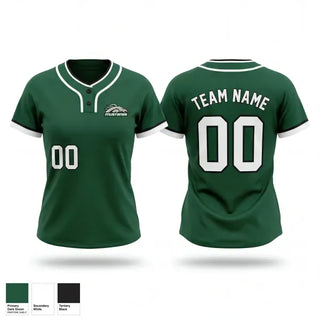 Two Button Softball Jersey, Lady Mustangs, Softball, Teamtime, Team time, sublimation, custom sports apparel, team uniforms, spirit wear, spiritwear, sports uniforms, custom shirts, team store, custom team store, fundraiser sports, apparel fundraiser