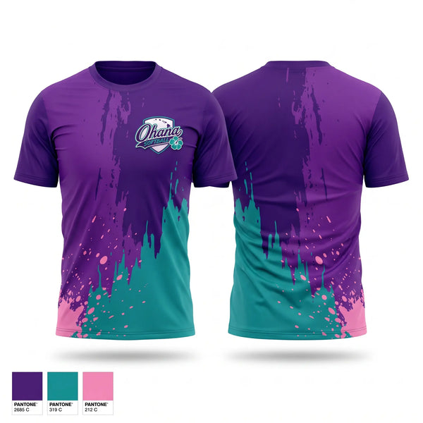 Short Sleeve Performance Shirt, Ohana, Softball, Teamtime, Team time, sublimation, custom sports apparel, team uniforms, spirit wear, spiritwear, sports uniforms, custom shirts, team store, custom team store, fundraiser sports, apparel fundraiser