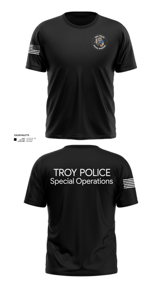 Short Sleeve Performance Shirt, Troy Police Special Operations, Police, Teamtime, Team time, sublimation, custom sports apparel, team uniforms, spirit wear, spiritwear, sports uniforms, custom shirts, team store, custom team store, fundraiser sports, apparel fundraiser