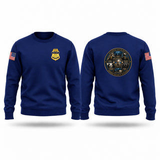 Crew Neck Sweatshirt, U.S. Customs and Border Protection - Atlanta Field Office, Police, Teamtime, Team time, sublimation, custom sports apparel, team uniforms, spirit wear, spiritwear, sports uniforms, custom shirts, team store, custom team store, fundraiser sports, apparel fundraiser