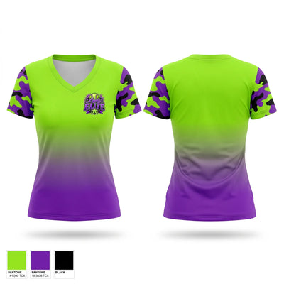 Lady Elite Women's Short Sleeve V-neck Shirt - 1