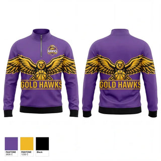 Quarter Zip Jacket, Hawks Basketball, Men's Basketball, Teamtime, Team time, sublimation, custom sports apparel, team uniforms, spirit wear, spiritwear, sports uniforms, custom shirts, team store, custom team store, fundraiser sports, apparel fundraiser