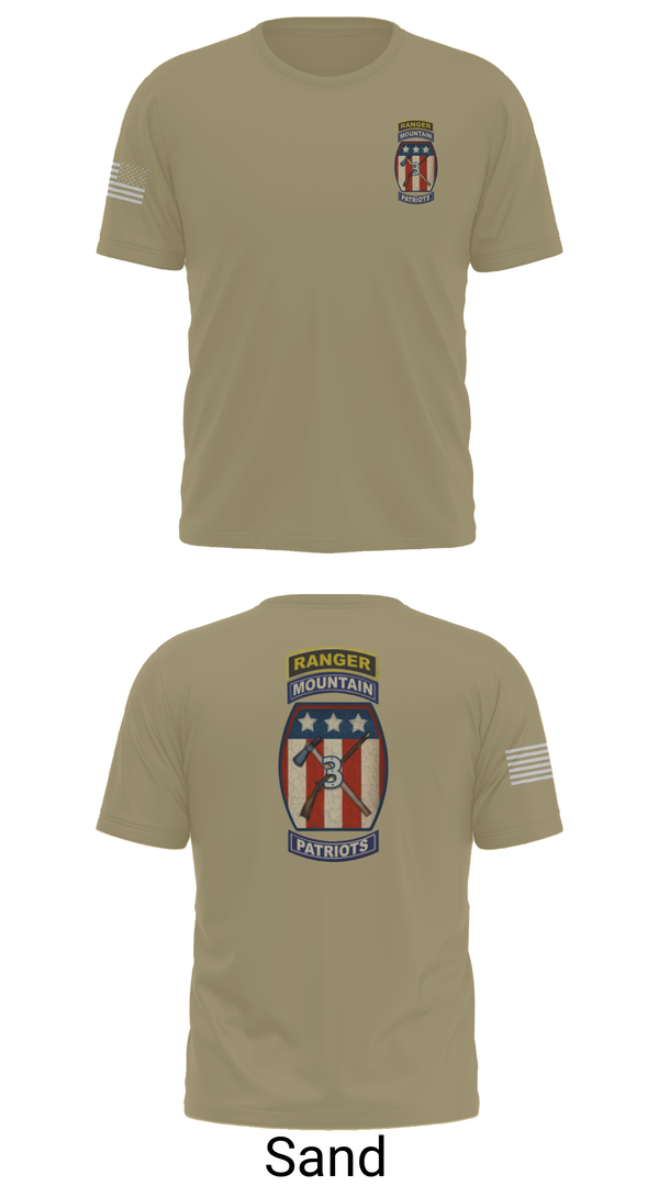 Old School Cotton Feel Shirt, 2-47 infantry 3rd BRG 10th MTN, Army, Teamtime, Team time, sublimation, custom sports apparel, team uniforms, spirit wear, spiritwear, sports uniforms, custom shirts, team store, custom team store, fundraiser sports, apparel fundraiser