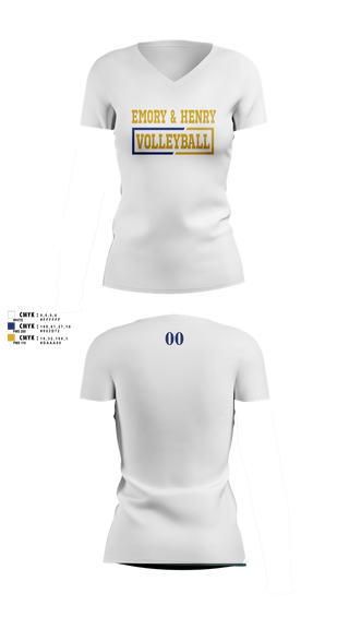 Womens Short Sleeve Vneck Shirt, Emory & Henry Volleyball, Women's Volleyball, Teamtime, Team time, sublimation, custom sports apparel, team uniforms, spirit wear, spiritwear, sports uniforms, custom shirts, team store, custom team store, fundraiser sports, apparel fundraiser