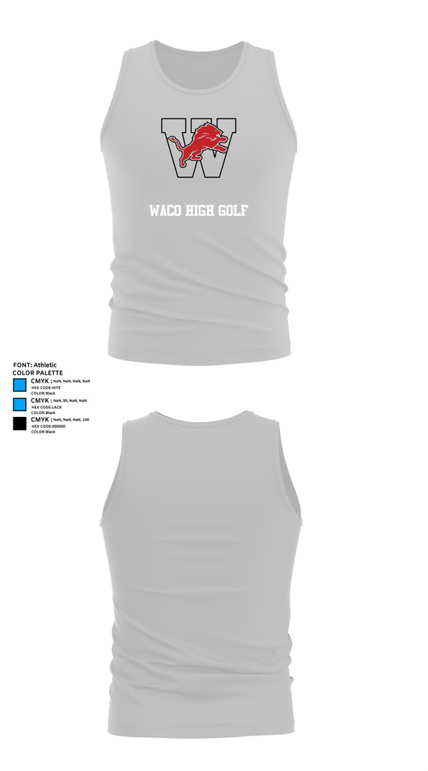 Tank Top, Waco High Golf, Golf, Teamtime, Team time, sublimation, custom sports apparel, team uniforms, spirit wear, spiritwear, sports uniforms, custom shirts, team store, custom team store, fundraiser sports, apparel fundraiser