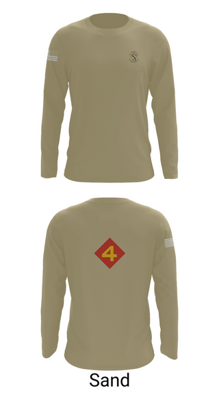 Long Sleeve Performance Shirt, 14th Marine regiment 4th Marine corps division, , Teamtime, Team time, sublimation, custom sports apparel, team uniforms, spirit wear, spiritwear, sports uniforms, custom shirts, team store, custom team store, fundraiser sports, apparel fundraiser