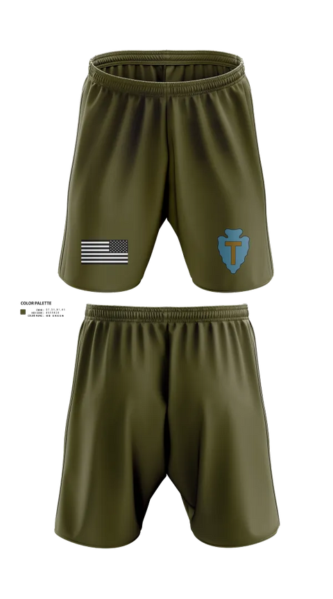 Athletic Shorts With Pockets, 36th Infantry Division A Co 1-141, , Teamtime, Team time, sublimation, custom sports apparel, team uniforms, spirit wear, spiritwear, sports uniforms, custom shirts, team store, custom team store, fundraiser sports, apparel fundraiser