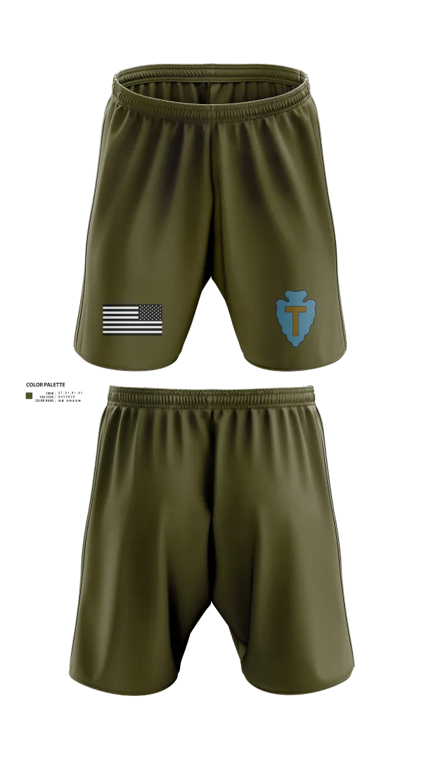 Athletic Shorts With Pockets, 36th Infantry Division A Co 1-141, , Teamtime, Team time, sublimation, custom sports apparel, team uniforms, spirit wear, spiritwear, sports uniforms, custom shirts, team store, custom team store, fundraiser sports, apparel fundraiser