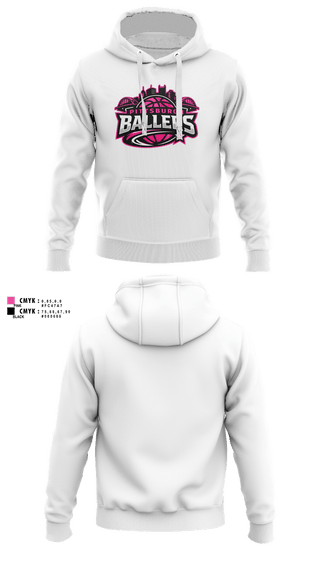 Hoodie, Pittsburgh Ballers, Women's Basketball, Teamtime, Team time, sublimation, custom sports apparel, team uniforms, spirit wear, spiritwear, sports uniforms, custom shirts, team store, custom team store, fundraiser sports, apparel fundraiser