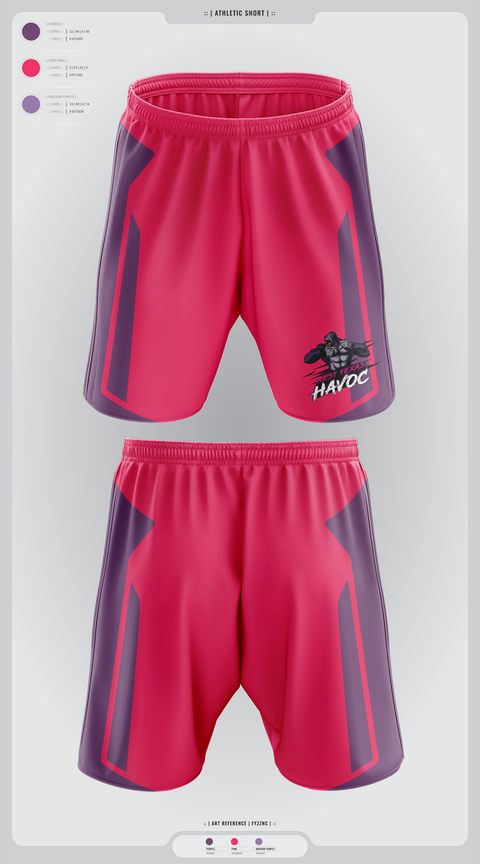 Athletic Shorts With Pockets, West texas Havoc, Baseball, Teamtime, Team time, sublimation, custom sports apparel, team uniforms, spirit wear, spiritwear, sports uniforms, custom shirts, team store, custom team store, fundraiser sports, apparel fundraiser