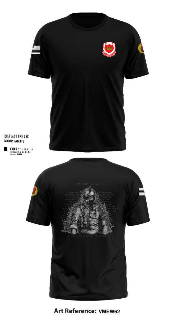 Short Sleeve Performance Shirt, 230th Engineering Vertical Construction Company, , Teamtime, Team time, sublimation, custom sports apparel, team uniforms, spirit wear, spiritwear, sports uniforms, custom shirts, team store, custom team store, fundraiser sports, apparel fundraiser