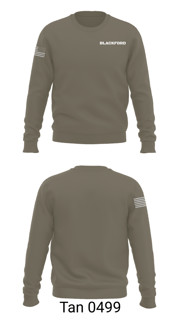 Crew Neck Sweatshirt, BLACKFORD, Army, Teamtime, Team time, sublimation, custom sports apparel, team uniforms, spirit wear, spiritwear, sports uniforms, custom shirts, team store, custom team store, fundraiser sports, apparel fundraiser