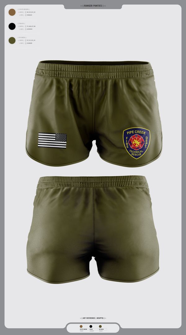 Ranger Panties, PCFD, , Teamtime, Team time, sublimation, custom sports apparel, team uniforms, spirit wear, spiritwear, sports uniforms, custom shirts, team store, custom team store, fundraiser sports, apparel fundraiser