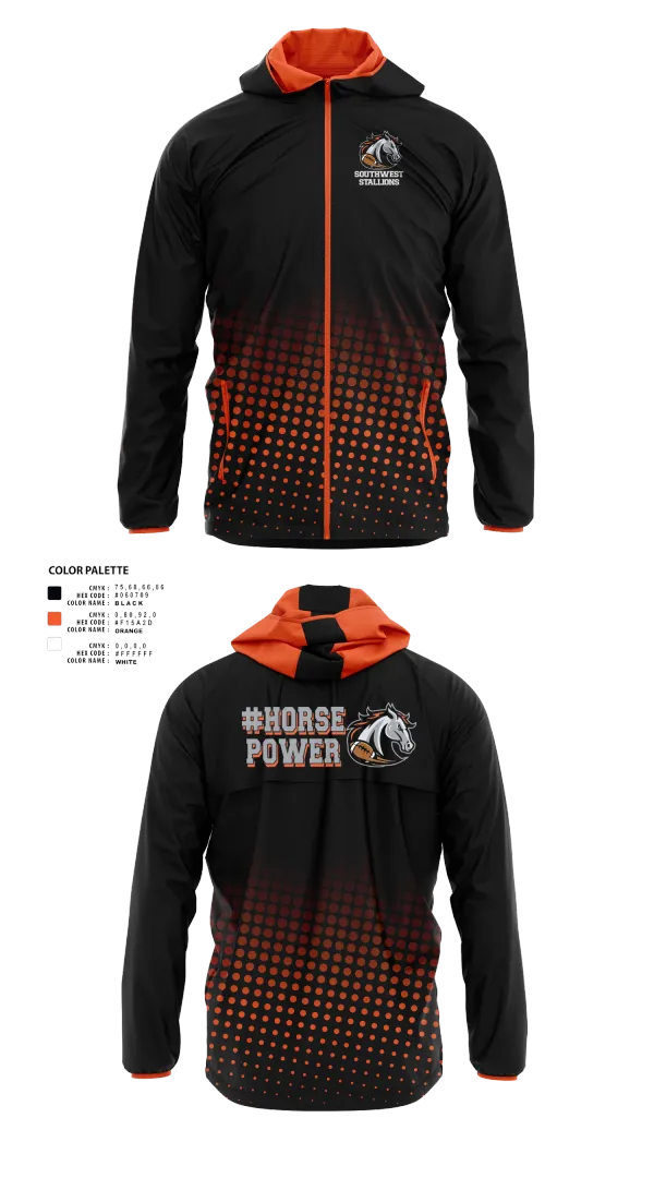 Windbreaker, Southwest Stallions, , Teamtime, Team time, sublimation, custom sports apparel, team uniforms, spirit wear, spiritwear, sports uniforms, custom shirts, team store, custom team store, fundraiser sports, apparel fundraiser