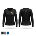 USS West Virginia Women's Long Sleeve V-neck Shirt - 1