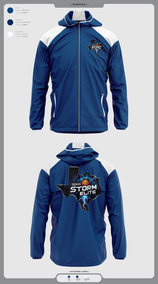 Windbreaker, Texas Storm, Men's Basketball, Teamtime, Team time, sublimation, custom sports apparel, team uniforms, spirit wear, spiritwear, sports uniforms, custom shirts, team store, custom team store, fundraiser sports, apparel fundraiser