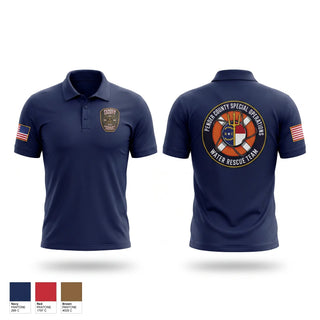 Short Sleeve Performance Polo, Pender county swiftwater, Fire Department, Teamtime, Team time, sublimation, custom sports apparel, team uniforms, spirit wear, spiritwear, sports uniforms, custom shirts, team store, custom team store, fundraiser sports, apparel fundraiser