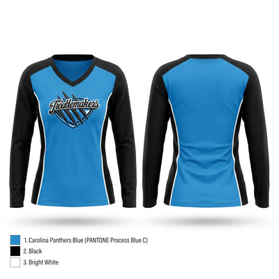 Troublemakers Women's Long Sleeve V-neck Shirt - 1