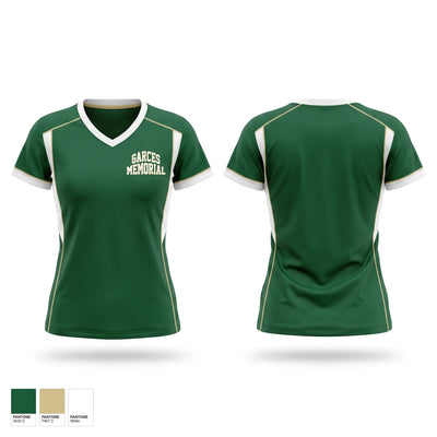 Garces Memorial Women's Short Sleeve V-neck Shirt - 1