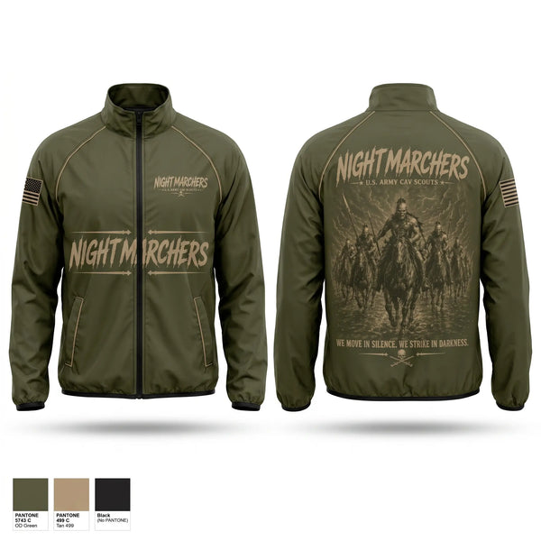 Windbreaker, 3rd platoon Nightmarchers, Army, Teamtime, Team time, sublimation, custom sports apparel, team uniforms, spirit wear, spiritwear, sports uniforms, custom shirts, team store, custom team store, fundraiser sports, apparel fundraiser