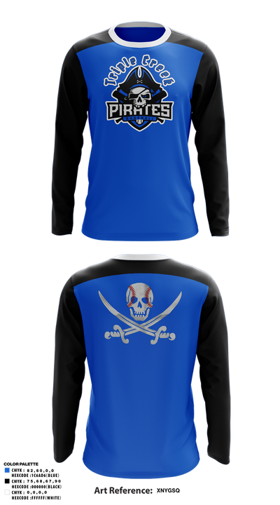 Tripple Creek Pirates 33532093 Long Sleeve Performance Shirt 1