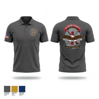 Short Sleeve Performance Polo, Alcorn County Special Operations, Fire Department, Teamtime, Team time, sublimation, custom sports apparel, team uniforms, spirit wear, spiritwear, sports uniforms, custom shirts, team store, custom team store, fundraiser sports, apparel fundraiser