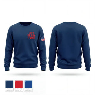 Crew Neck Sweatshirt, City of Day Twah, Police, Teamtime, Team time, sublimation, custom sports apparel, team uniforms, spirit wear, spiritwear, sports uniforms, custom shirts, team store, custom team store, fundraiser sports, apparel fundraiser