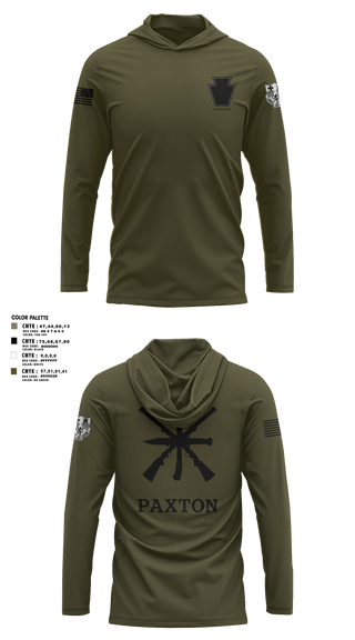 Long Sleeve Performance Shirt with hood, 319th IEW, , Teamtime, Team time, sublimation, custom sports apparel, team uniforms, spirit wear, spiritwear, sports uniforms, custom shirts, team store, custom team store, fundraiser sports, apparel fundraiser