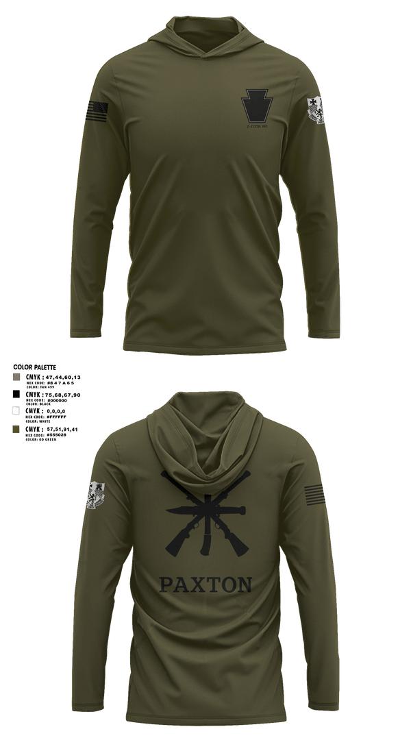 Long Sleeve Performance Shirt with hood, 319th IEW, , Teamtime, Team time, sublimation, custom sports apparel, team uniforms, spirit wear, spiritwear, sports uniforms, custom shirts, team store, custom team store, fundraiser sports, apparel fundraiser