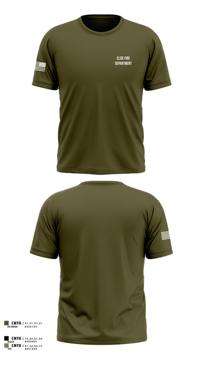 Elsie Fire Department 41046242 Old School Cotton Feel Shirt - 101
