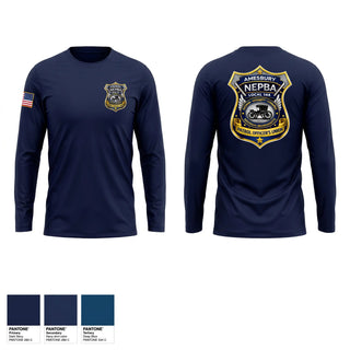 Long Sleeve Performance Shirt, Amesbury Patrol & Superior Officer's Union, Police, Teamtime, Team time, sublimation, custom sports apparel, team uniforms, spirit wear, spiritwear, sports uniforms, custom shirts, team store, custom team store, fundraiser sports, apparel fundraiser