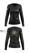 ARMT 1-320th Field Artillery 11716991 Women's Long Sleeve V-neck Shirt - 1