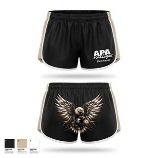 Womens Shorts, First Coast APA, Golf, Teamtime, Team time, sublimation, custom sports apparel, team uniforms, spirit wear, spiritwear, sports uniforms, custom shirts, team store, custom team store, fundraiser sports, apparel fundraiser