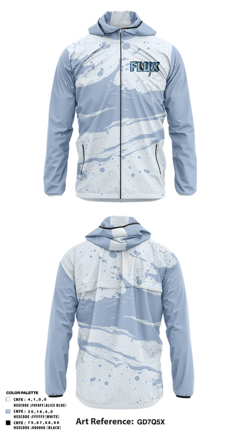 Windbreaker, Flux, Track & Field, Teamtime, Team time, sublimation, custom sports apparel, team uniforms, spirit wear, spiritwear, sports uniforms, custom shirts, team store, custom team store, fundraiser sports, apparel fundraiser