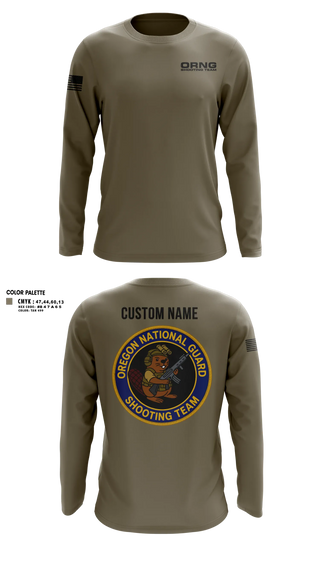 Long Sleeve Performance Shirt, Oregon national guard shooting team, Army, Teamtime, Team time, sublimation, custom sports apparel, team uniforms, spirit wear, spiritwear, sports uniforms, custom shirts, team store, custom team store, fundraiser sports, apparel fundraiser