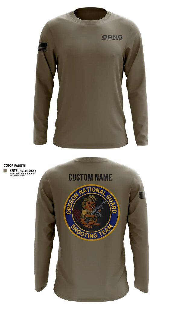 Long Sleeve Performance Shirt, Oregon national guard shooting team, Army, Teamtime, Team time, sublimation, custom sports apparel, team uniforms, spirit wear, spiritwear, sports uniforms, custom shirts, team store, custom team store, fundraiser sports, apparel fundraiser