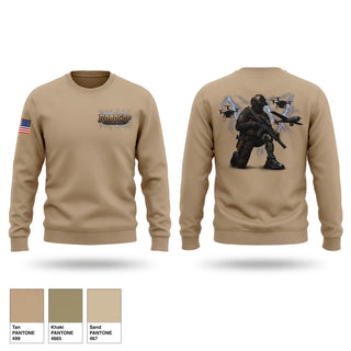Crew Neck Sweatshirt, Robocop UAS UT, Baseball, Teamtime, Team time, sublimation, custom sports apparel, team uniforms, spirit wear, spiritwear, sports uniforms, custom shirts, team store, custom team store, fundraiser sports, apparel fundraiser