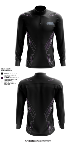 Quarter Zip Jacket, Wranglers VBC, Women's Volleyball, Teamtime, Team time, sublimation, custom sports apparel, team uniforms, spirit wear, spiritwear, sports uniforms, custom shirts, team store, custom team store, fundraiser sports, apparel fundraiser