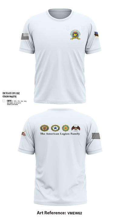 American Legion CSM Gary W Crisp Post 289. Clarksville,TN 56058352 Short Sleeve Performance Shirt - 100