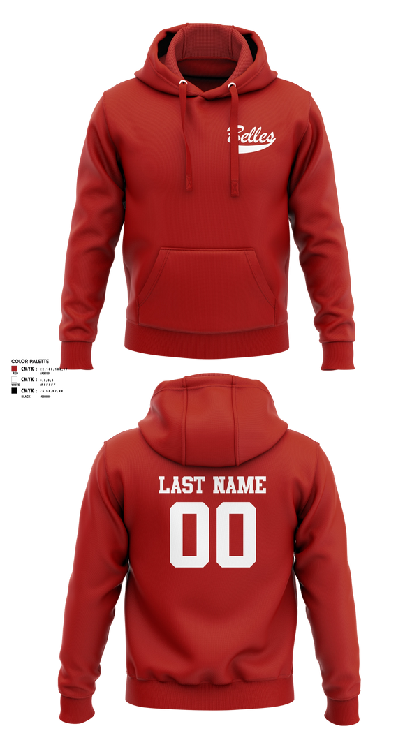 Hoodie, Bluegrass Lightning Belles, Softball, Teamtime, Team time, sublimation, custom sports apparel, team uniforms, spirit wear, spiritwear, sports uniforms, custom shirts, team store, custom team store, fundraiser sports, apparel fundraiser