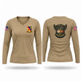 Charlie Company 628th ASB Women's Long Sleeve V-neck Shirt - 1