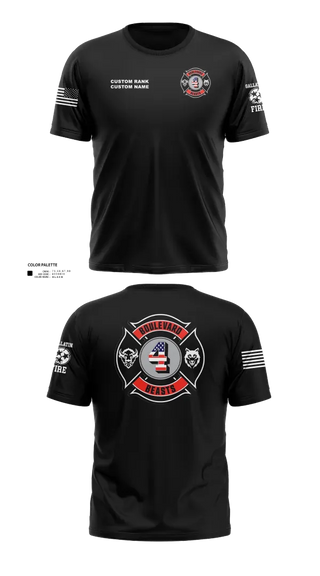 Old School Cotton Feel Shirt, Gallatin Fire Department Station 4, Fire Department, Teamtime, Team time, sublimation, custom sports apparel, team uniforms, spirit wear, spiritwear, sports uniforms, custom shirts, team store, custom team store, fundraiser sports, apparel fundraiser