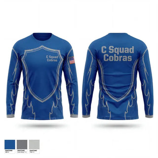 Long Sleeve Performance Shirt, C Squad Cobras, Police, Teamtime, Team time, sublimation, custom sports apparel, team uniforms, spirit wear, spiritwear, sports uniforms, custom shirts, team store, custom team store, fundraiser sports, apparel fundraiser