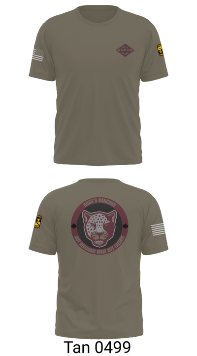Ross Rangers 12757197 Old School Cotton Feel Shirt - 70